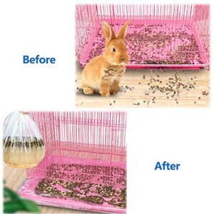 Guinea Pig Cage Litter Box Liners, Disposable Rabbit Cage Liner, Small Animal Bedding Waste Litter Pan Bags for Rabbit Bunny Hamster Hedgehog