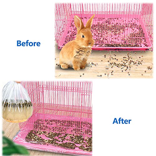 Guinea Pig Cage Litter Box Liners, Disposable Rabbit Cage Liner, Small Animal Bedding Waste Litter Pan Bags for Rabbit Bunny Hamster Hedgehog