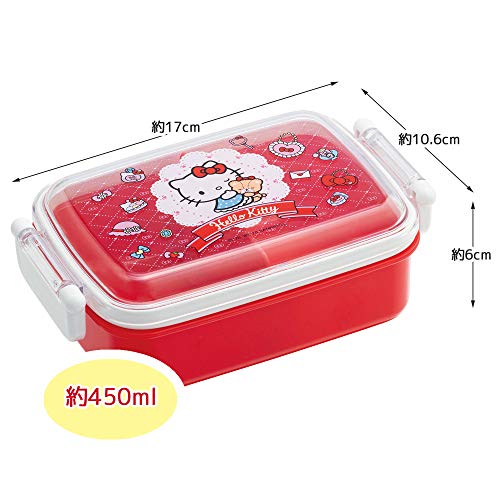 Skater, Lunch Container Box Hello Kitty fashionable girl Sanrio 450ml RBF3ANAG, RBF3ANAG-A