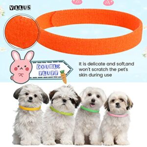 45 Pieces Puppy Whelping Collars Double-Sided Newborn Pet Identification Bands 3 Sizes Adjustable Puppy Collars Soft Colorful Whelp ID Collars for Pet Puppy Kitten, 15 Colors