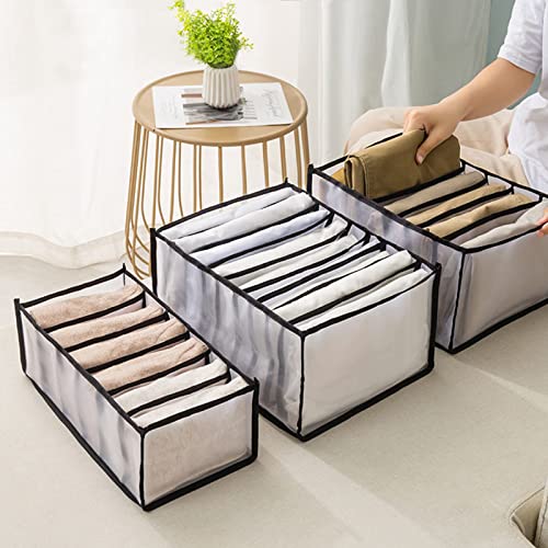Wardrobe Clothes Organizer for Folded Clothes,Pants, Storage Container Closet Organizers and Storage , Drawer Organizers for Pants Jeans Shirt Skirt Leggings Women