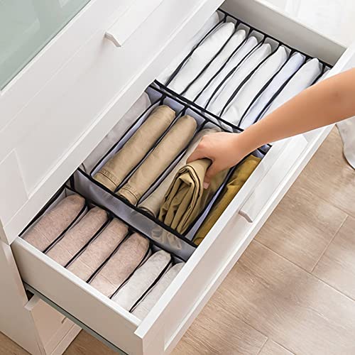 Wardrobe Clothes Organizer for Folded Clothes,Pants, Storage Container Closet Organizers and Storage , Drawer Organizers for Pants Jeans Shirt Skirt Leggings Women