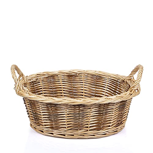 Rurality Baskets for Gifts Empty to Fill Chocolate Nuts for Women, Holiday,Mother's Day,Birthday,Wicker Present basket with Handle for Bread,Fruits