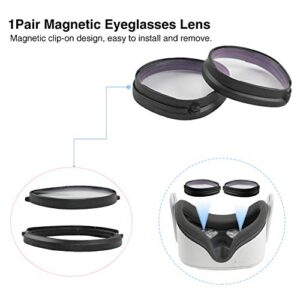 CALIDAKA 1pair Anti Blue Light Magnetic Eyeglasses Lens for Oculus-Quest 2 Anti Blue Light Lens, Oculus-Quest 2 Glasses Accessories,VR Glasses Accessories Anti-Blue Lens