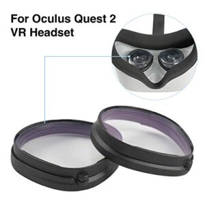 CALIDAKA 1pair Anti Blue Light Magnetic Eyeglasses Lens for Oculus-Quest 2 Anti Blue Light Lens, Oculus-Quest 2 Glasses Accessories,VR Glasses Accessories Anti-Blue Lens