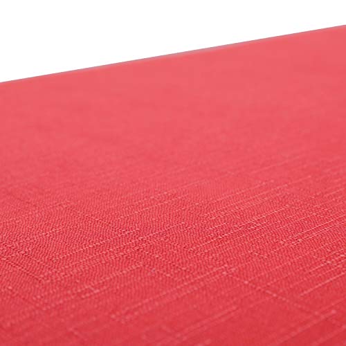 Pillow Perfect Monti Chino Solid Indoor/Outdoor Lumbar Pillow Plush Fill, Weather and Fade Resistant, Lumbar - 11.5" x 18.5",, Red, 2 Count