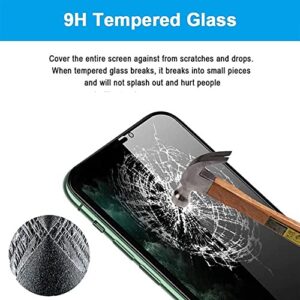 Privacy Screen Protector for iPhone 11/XR,OWRORA 2.5D Edge Full Coverage Anti-Spy 9H Tempered Glass, 6.1’-2 Pack