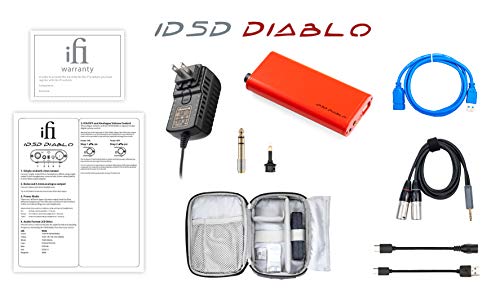 iFi iDSD Diablo Purist Portable DAC/Headphone Amplifier - USB/SPDIF Input - 4.4mm Balanced Output - 4.4mm & 6.3mm Headphone Jacks