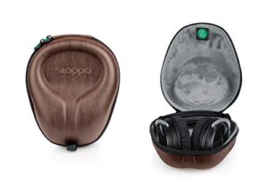 slappa hardbody molded case for folding & non-folding headphones and gaming headsets; brown (sl-hp-brown)