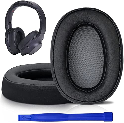 SOULWIT Ear Pads Cushions Replacement, Earpads Compatible with Sony WH-H900N (h.Ear on 2 Wireless) & MDR 100ABN (h.Ear on Wireless) Noise Canceling Over-Ear Headphones - Black