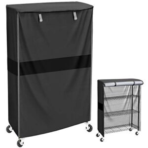mollyair wire shelf cover wire rack cover storage rack cover used to cover sundries, suitable for rack 36x18x54in gary