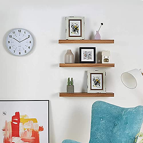 Kiera Grace kieragrace KG Maine Floating Shelves-Golden Oak, 24", Set of 3 Wall Organization