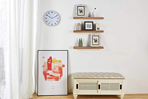 Kiera Grace kieragrace KG Maine Floating Shelves-Golden Oak, 24", Set of 3 Wall Organization