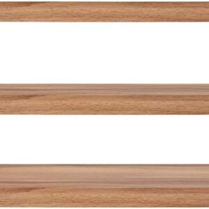 Kiera Grace kieragrace KG Maine Floating Shelves-Golden Oak, 24", Set of 3 Wall Organization