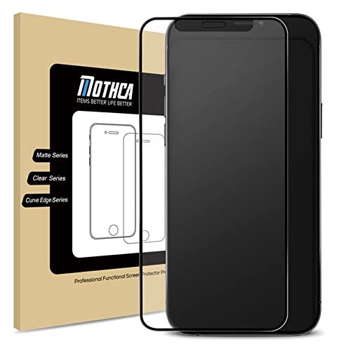 Mothca Matte Glass Screen Protector for iPhone 12 Pro/12 Anti-Glare & Anti-Fingerprint Tempered Glass Clear Film Full Screen Case Friendly Bubble Free for iPhone 12/12 Pro 6.1-inch (2020)-Smooth as Silk