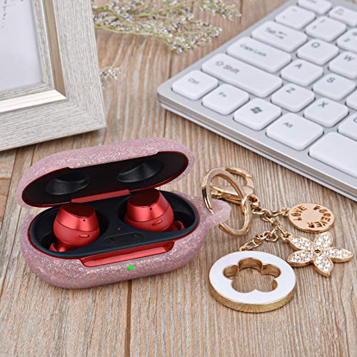VISOOM Silicone Case Compatible with Samsung Galaxy Buds Plus/Galaxy Buds - 2022 Soft Carrying Case Protective Wireless Charging Cover Skin with Galaxy Earbuds Accessories Keychain for Women&Girls