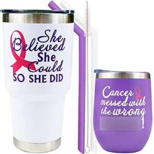 breast cancer gifts for women,encouragement gifts for women,christmas gifts,she believed she could so she did,breast cancer tumbler,breast cancer awareness gifts for women,breast cancer survivor gifts