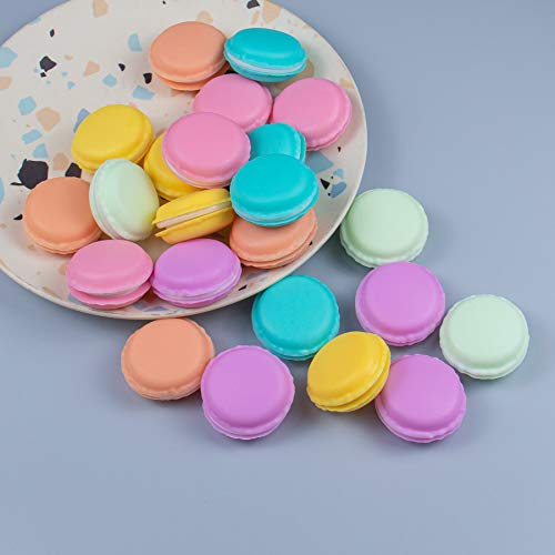 AUEAR, 30 Pack Macaroon Case, Mini Macaroon Box, Macarons Jewelry Storage Box, Macaroon Cute Pill Box Candy Organizer Travel Ring Earring Container