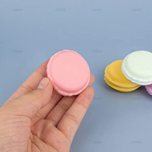 AUEAR, 30 Pack Macaroon Case, Mini Macaroon Box, Macarons Jewelry Storage Box, Macaroon Cute Pill Box Candy Organizer Travel Ring Earring Container