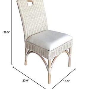 Padma'S Plantation Malio Chair, Whitewash