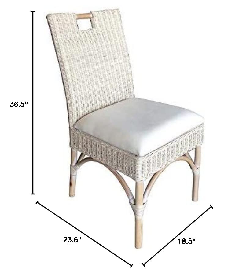 Padma'S Plantation Malio Chair, Whitewash