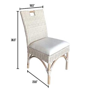 Padma'S Plantation Malio Chair, Whitewash