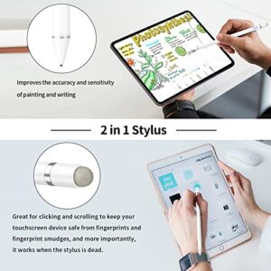 Active Stylus Digital Pen for Touch Screens, Rechargeable 1.5mm Fine Point Stylus Smart Pencil Compatible with iPhone/iPad Pro/Mini/Air/Android and Most Tablet with Glove