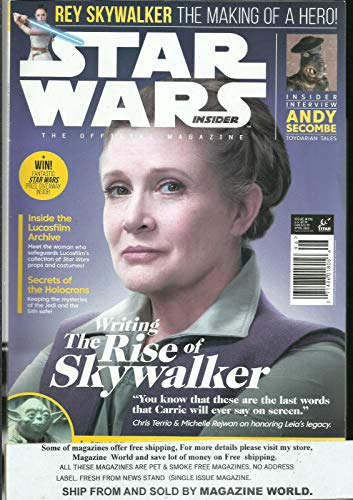 STAR WARS INSIDER MAGAZINE, WRITING THE RISE OF SKY WALKER APRIL, 2020 NO. 196