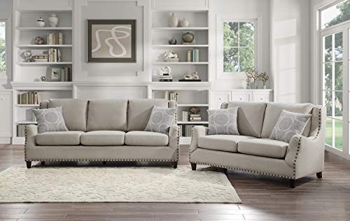 Lexicon Sedalia Living Room Loveseat, Beige