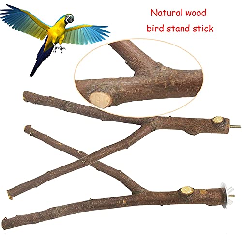 Hamiledyi Wood Macaw Toys Natural Large Parrot Chewing Toy Multicolor Wooden Block Tearing Hanging Bird Cage Toys for Medium Cockatoos African Grey Finch Budgie Parakeets 3PCS