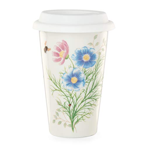 Lenox 885608 Butterfly Meadow Flutter Thermal Porcelain Travel Mug