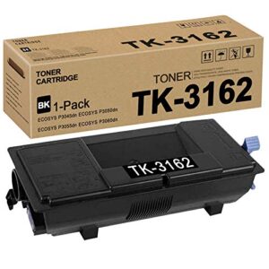 TK3162 TK-3162 1T02T90US0 Toner Cartridge (Black,1 Pack) Replacement for Kyocera ECOSYS P3045dn P3050dn P3055dn P3060dn Toner Kit Printer