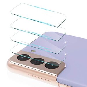 cloudvalley 4 pack for samsung galaxy s21 camera lens protector, clear tempered glass back camera lens cover, anti-scratch camera protectors[transparent]