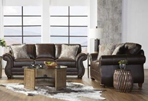 roundhill furniture leinster sofas, espresso