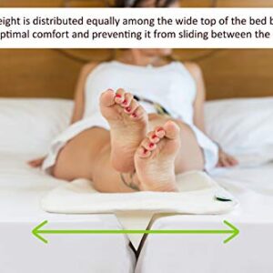 Insieme 12" Extra Wide Bed Bridge Twin to King Converter Kit – Use to Easily Combine 2 Twins to King or Plug Gap Between Split King Adjustable Mattresses. V-Shaped Wedge, Light, Thin & Strapless.