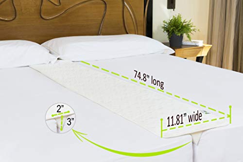 Insieme 12" Extra Wide Bed Bridge Twin to King Converter Kit – Use to Easily Combine 2 Twins to King or Plug Gap Between Split King Adjustable Mattresses. V-Shaped Wedge, Light, Thin & Strapless.