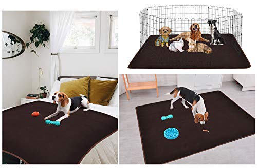 MatLeya Washable Pee Pads Waterproof Mats for Dogs, Ultra Absorbent Puppy Training Pad 60" x 60", Housebreaking Whelping Pads Reusable Pet Pee Pad for Dogs, Cats, Bunny