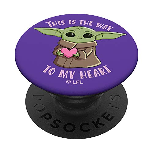 The Mandalorian the Child This is the Way to My Heart PopSockets PopGrip: Swappable Grip for Phones & Tablets