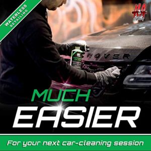 H&A QUALITY Professional Car Wash - Waterless Auto Cleaning Spray Solution - Removes Vehicle Dirt, Grime, Mud - Cleans & Polishes Exterior Surfaces - Fragrant Scent - Detailing Accessories, 500ml