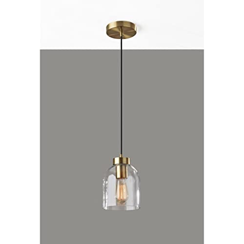 Adesso 4287-21 Bristol 1 Light 6 inch Antique Brass Pendant Ceiling Light