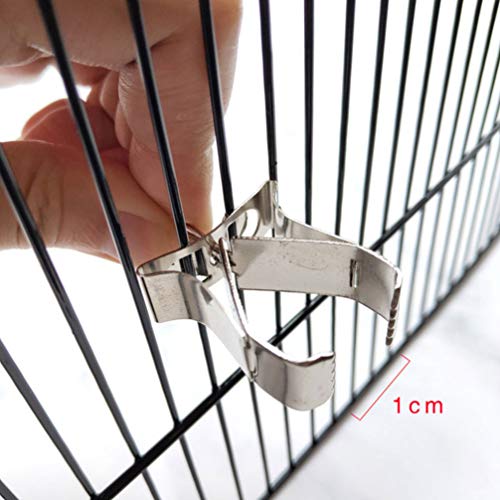 ULTECHNOVO Birds Food Holder Food Vegtable Fruits Holder Bird Feeder Cage Birds Feeder Devices Clip Vegetables Feeder for Cockatiel Bird Parrot Hamster 5Pcs