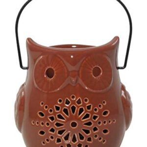 Yankee Candle Pierced Owl Lantern-Style Large Jar Candle Holder with Decorative Cutouts