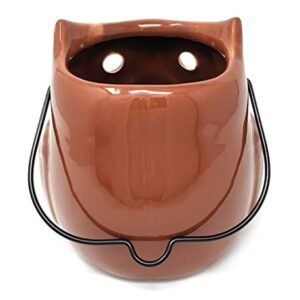 Yankee Candle Pierced Owl Lantern-Style Large Jar Candle Holder with Decorative Cutouts