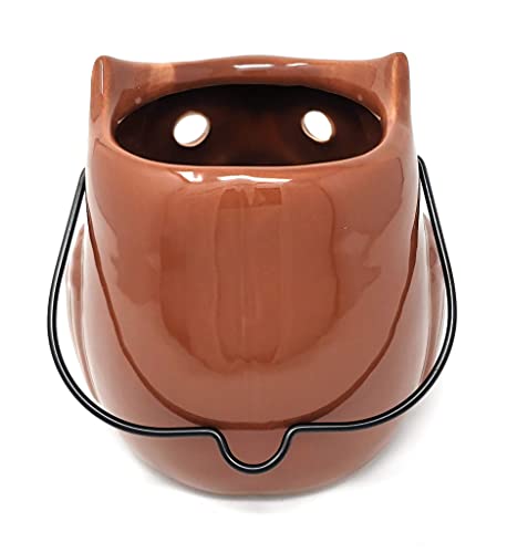 Yankee Candle Pierced Owl Lantern-Style Large Jar Candle Holder with Decorative Cutouts