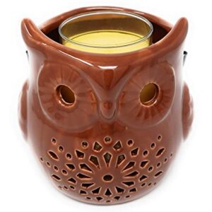 Yankee Candle Pierced Owl Lantern-Style Large Jar Candle Holder with Decorative Cutouts