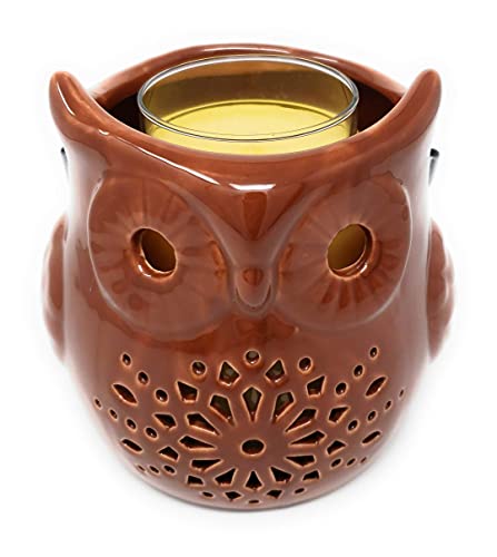 Yankee Candle Pierced Owl Lantern-Style Large Jar Candle Holder with Decorative Cutouts