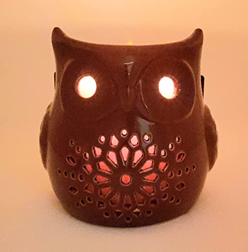 Yankee Candle Pierced Owl Lantern-Style Large Jar Candle Holder with Decorative Cutouts