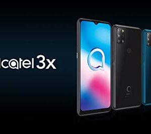 Alcatel 3X (2020) 4G LTE Volte GSM Unlocked 128GB 48MP Quad Camera 6.52" 5061a Octa Core Android 10 Works Worldwide (Not for Verizon/Boost) (Black, 128GB)