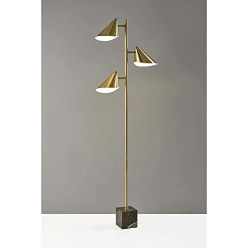 Adesso 4248-21 Hawthorne 68 inch 40.00 watt Antique Brass Tree Floor Lamp Portable Light