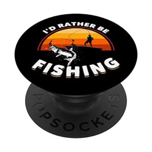 retro fisherman funny fishing popsockets popgrip: swappable grip for phones & tablets